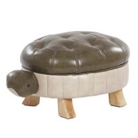 Beliani TURTLE Hocker Groen