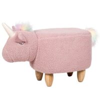 Beliani UNICORN Hocker Roze