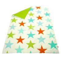ESTAhome quilt sterren limegroen en oranje