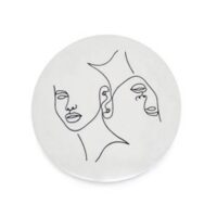 Furnilux - Wand deco Abstract groot Clay